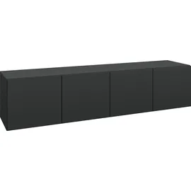 borchardt Möbel Vaasa Lowboard 152 cm Schwarz Matt Holz