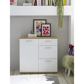 HBZ Kommode BC 1035 weiß matt, BxHxT 95x86x38 cm - weiß