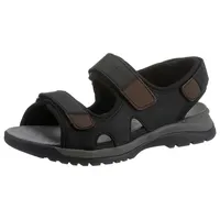 Sandale »H-Taro«, Sommerschuh, Klettschuh, Freizeitsandale, mit Profilsohle, H-Weite, Gr. 11 (46), schwarz-braun, , 57329746-11