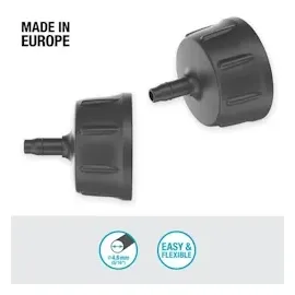 Gardena Micro-Drip-System Hahnanschluss 4,6 mm G 3/4 schwarz
