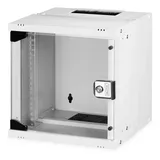 Digitus DN-49100 10 Wandgehäuse Flatpack, 6HE, 254mm Tiefe, Grau, Grau (Metallgehäuse), Grau (RAL 7035)