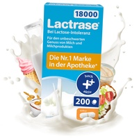 pro natura Lactrase 18000 – Nachfüll-Pack für den Spender, 200 Lactase Tabletten bei Lactose-Intoleranz, für den unbeschwerten Genuss von Milch und Milchprodukten