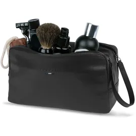 Bugatti Romeo Kulturbeutel Leder 22 cm schwarz