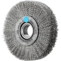 pferd tools Rundbürste breit ungezopft RBU Ø125x28xvariable Bohrung Edelstahl-Draht-Ø0,30 Schleifbock