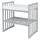 Waldin Babybett OWAL Kinderbett 7in1 mit Matratze,