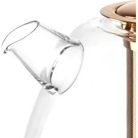 LEONARDO Tè per te, Einzelne Teekanne 1500 ml, Transparent, Glas Teefilter, 150 mm