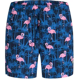 JACK & JONES Badeshorts JPSTMAUI VIBES NOVELTY AOP Blau S