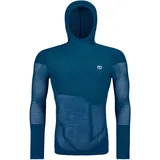 Ortovox Merino Thermovent Hoody Men - Merino-Hoodie - L - petrol blue