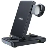 Joyroom JR-WQS02 4-in-1-Klappladestation, Lightning - Schwarz
