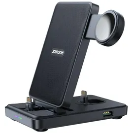 Joyroom JR-WQS02 4-in-1-Klappladestation, Lightning - Schwarz