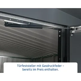 EcoStar Metallgerätehaus Euroline EFD14 anthrazit 310 x 310 cm 2-flg.