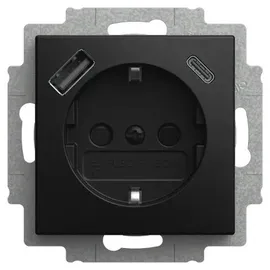 Busch-Jaeger Steckdoseneinsatz 20 EUCB2USBAC-915 Weiß