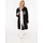 Zwillingsherz Jerseymantel ZWILLINGSHERZ "Wild Mindset", Damen, Gr. S/M, schwarz, angeraute Sweatware, Obermaterial: 50% Baumwolle, 50% Polyester, Mäntel, mit großem WILD Motiv gestickt, Leo Details, Taschen