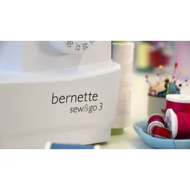 Bernette sew&go 3 - 19 Nähprogramme, automatische Einfädelhilfe, Fadenabschneider, Stichlänge und Nähfußdruck einstellbar
