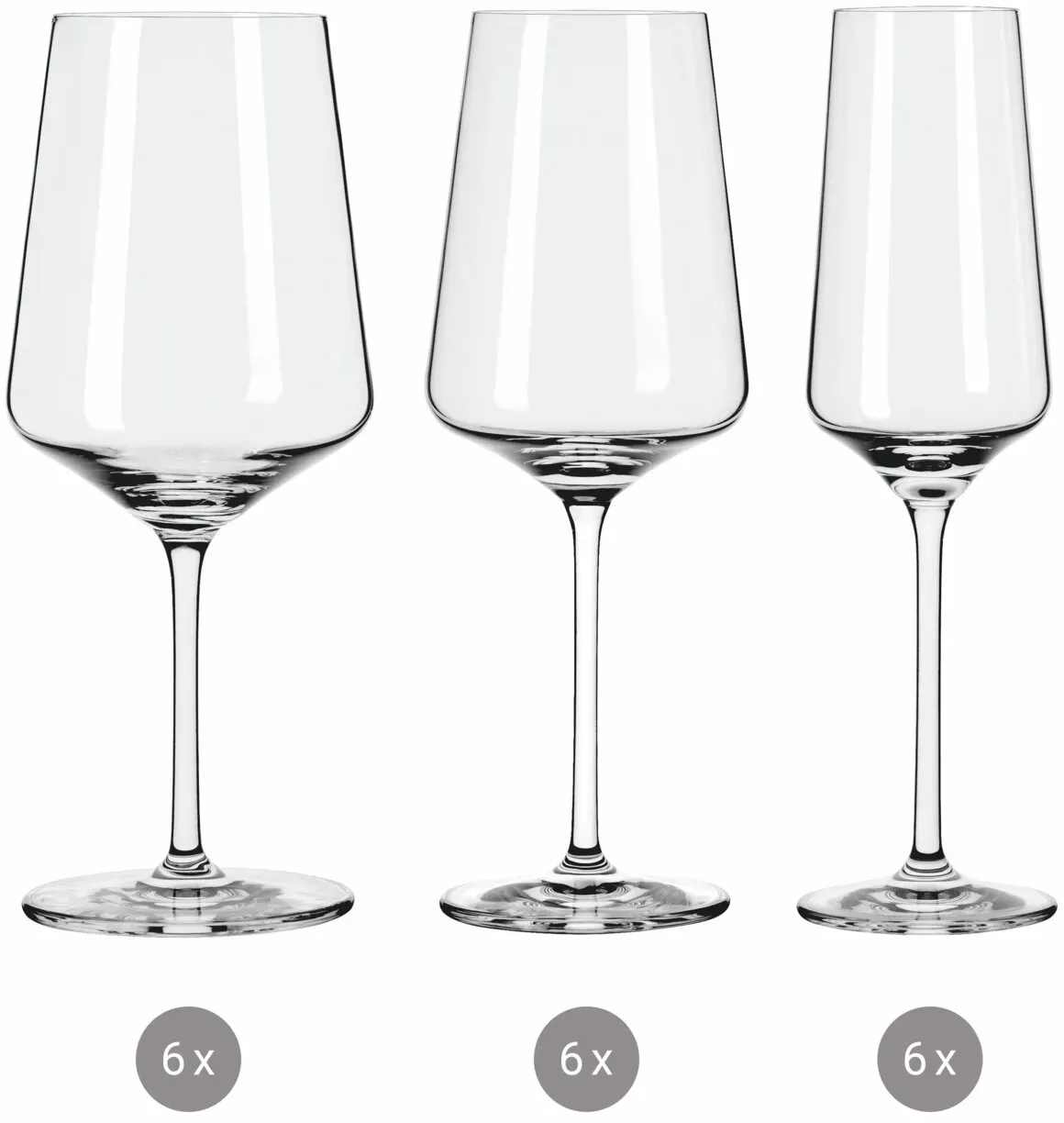 Ritzenhoff Kelchglasset 18-tlg. LICHTWEISS - B/H/T ca. 5.50x28.50x20.00