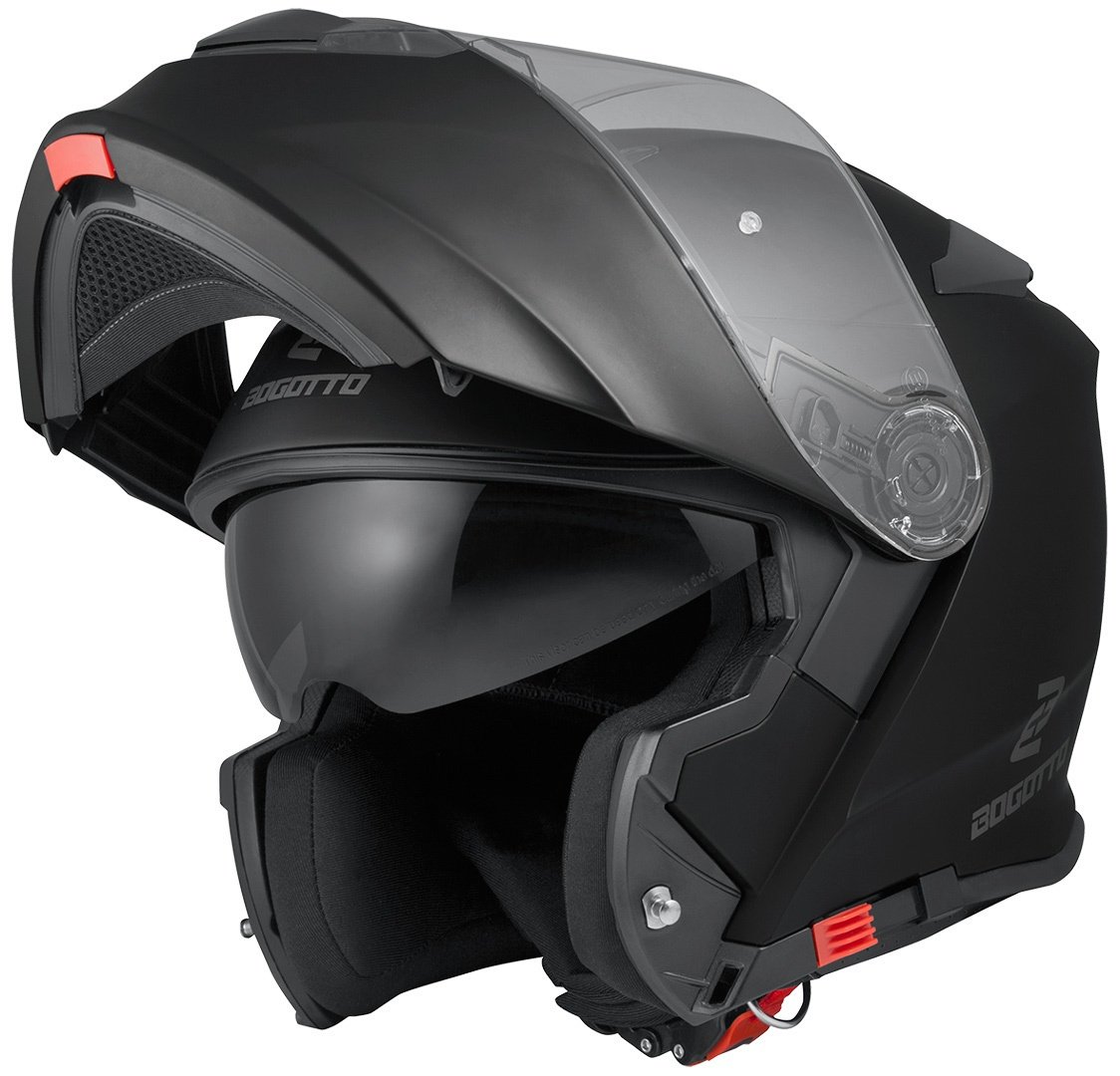 Bogotto V271 Motorhelm, zwart, XS Voorman