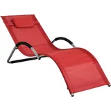 SoBuy Liegestuhl, Gartenliege (55 cm)