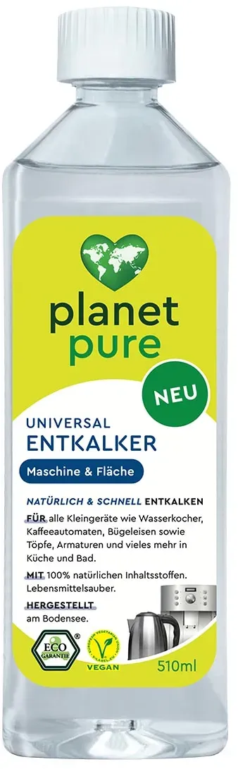 PLANET PURE Universal Entkalker: Maschine & Fläche natürlich & schnell entkalken