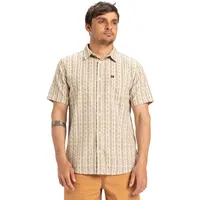 QUIKSILVER Street Way", S/S - Hemd Gr. S, beige