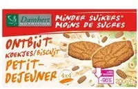 Damhert Low Carb Biscuits Petit Dejeuner Snack 200 g