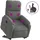 vidaXL Massagesessel mit Aufstehhilfe Polyester 89,5 x 103,5 x 0 cm Dunkelgrau