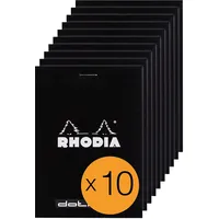 Rhodia 12559C - Packung mit 10 Notizblöcken No.12, 8,5x12cm