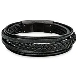 S.Oliver Lederarmband 9038244 schwarz