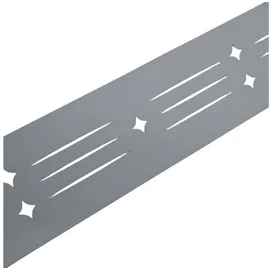 zaun|zu® Sichtschutzstreifen Dekor Starline 255 x 15 cm grau PVC 2 St.