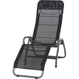 Siena Garden Bito Kippliege 139 x 72 x 118 cm schwarz