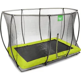 EXIT TOYS Silhouette Bodentrampolin 244 x 366 cm inkl. Sicherheitsnetz grün