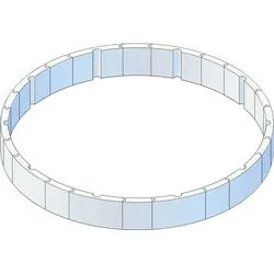 Poolwandisolierung KWAD "Pool Protector T60", weiß, Polystyrol, Bauplatten, für Rundbecken ØxH: 460x132 cm