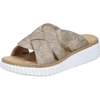 Rieker Damen 63280 Pantolette, Beige, 42 EU