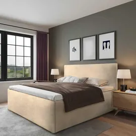 Halmon Schlafkomfort Betten Gent 180 x 200 cm H3 Beige