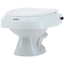 Queralto Toilettensitzerhöhung mit Deckel 3 Höheneinstellungen 6,10,15 cm weiß