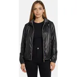 White Label Wendeanorak mit angeschnittener Kapuze schwarz S-M