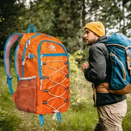 krumad Wanderrucksack 25L Faltbar Orange