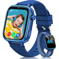 Sanorum GPS und Telefon, SOS Funktion Kinder Smartwatch (1,83 Zoll, 4G), mit Videoanrufe, Nachrichten, Schulmodus, Wecker, Kamera Schrittzähler blau