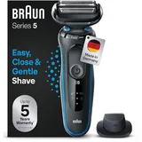 Series 5 Elektrorasierer mit EasyClick-Aufsatz und Präzisionstrimmer, Herren-Elektrorasierer, EasyClean, Wet & Dry, Geschenk Mann, 51-B1200s