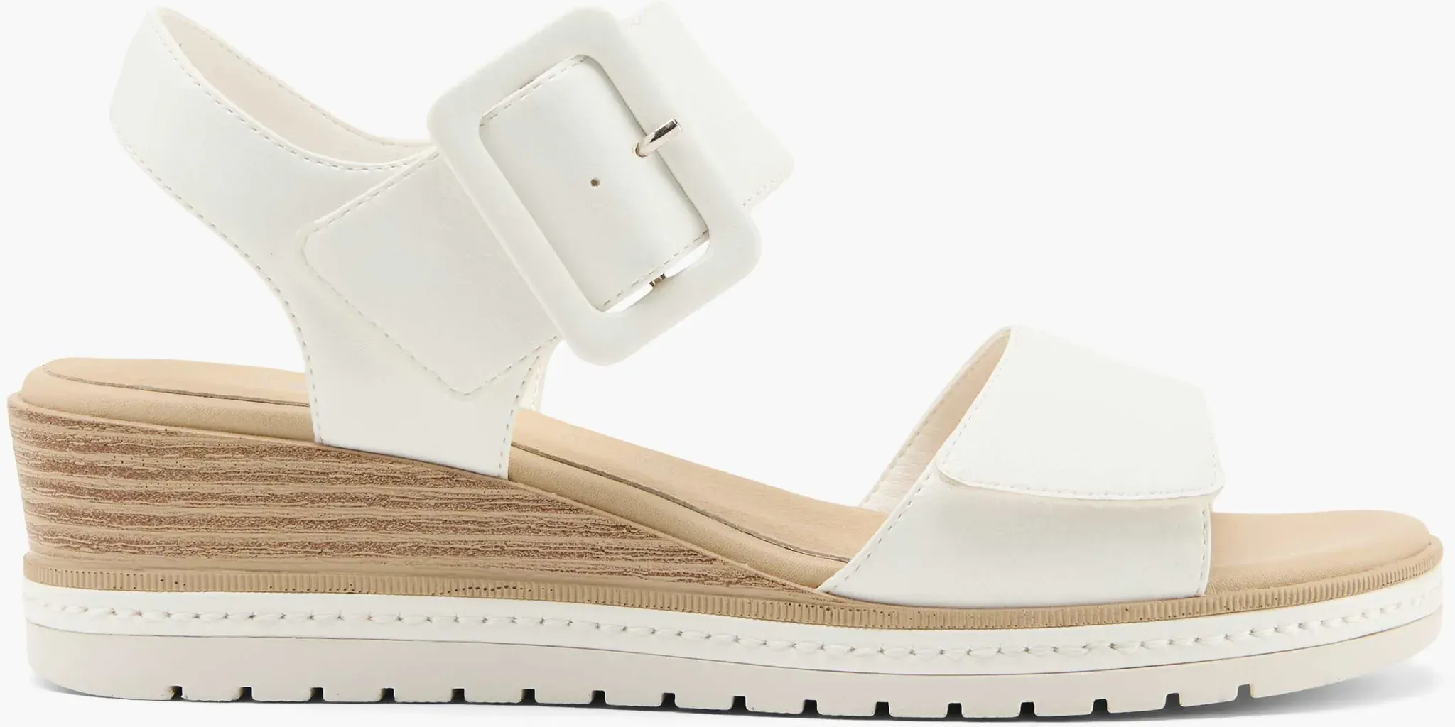 Easy Street  Sandalette Weiß, Damen, Größe: 7, Material: PU/Synthetik - Easy Street  Sandalette Weiß, Damen, Größe: 7, Material: PU/Synthetik - woman - Weiss