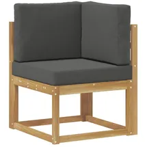 vidaXL Ecksofa Loungesofa Akazie weiß