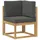 vidaXL Ecksofa Loungesofa Akazie weiß