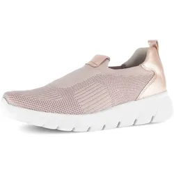 Slip-On Sneaker GABOR, Damen, Gr. 42, rosa (rosé), Textil, Ziegenleder, unifarben, sportlich, Schuhe, Slipper, Halbschuh mit Best Fitting für komfortable Passform