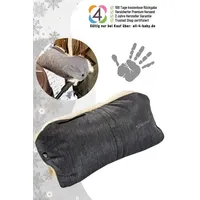 Fellhof Kinderwagen Handwärmer, Handmuff (graphit-melange)
