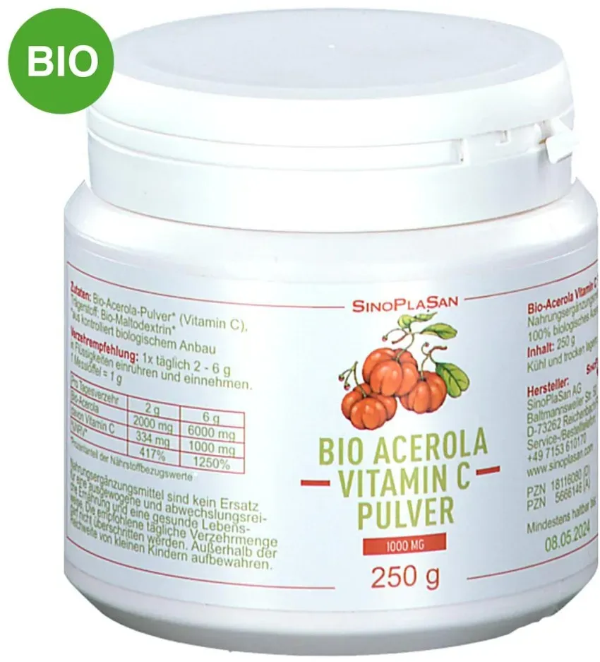 Bio Acerola Vitamin C1000 Mg Pulver
