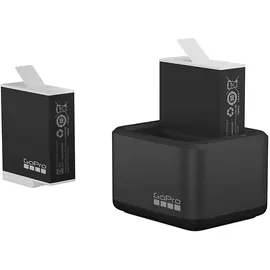 GoPro Dual Battery Charger und Enduro Batterie für Hero9/10, Ladegerät Akku, Black