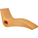 Beliani Airole Gartenliege 186 x 68 x 95 cm Hellbraun