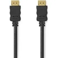 Nedis High-Speed 1,5m HDMI-Kabel mit Ethernet, vergoldet [Schwarz]