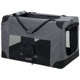 pro.tec [pro.tec] Hundetransportbox XXXL GRAU Faltbar Transportbox Hunde Box Trage Tasche [PRO.TEC]