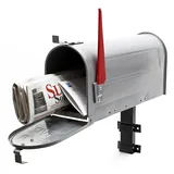 Wiltec US Mailbox silbergrau