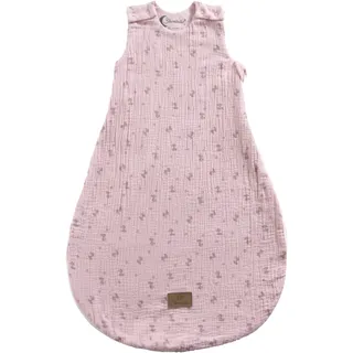 Sterntaler Baby Schlafsack Esel Emmi Girl Flora rose aus Musselin mit Jerseyfutter, Neugeborenenschlafsack Größe 50/56, zartrosa,